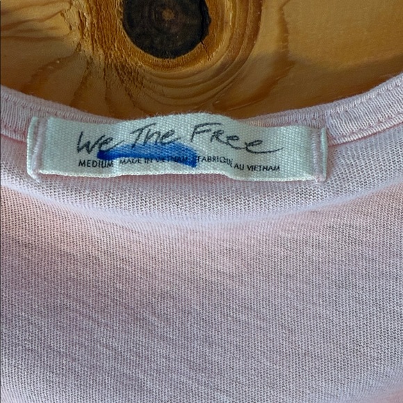 We the Free Sleeveless Women's Pink Cotton Top Medium - Picture 2 of 5